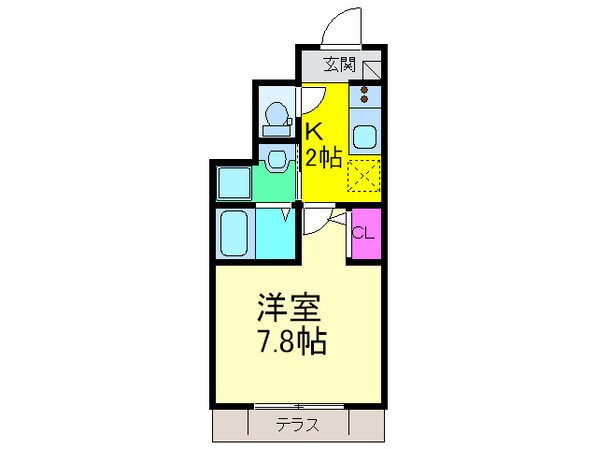 アレグレス栄町の物件間取画像